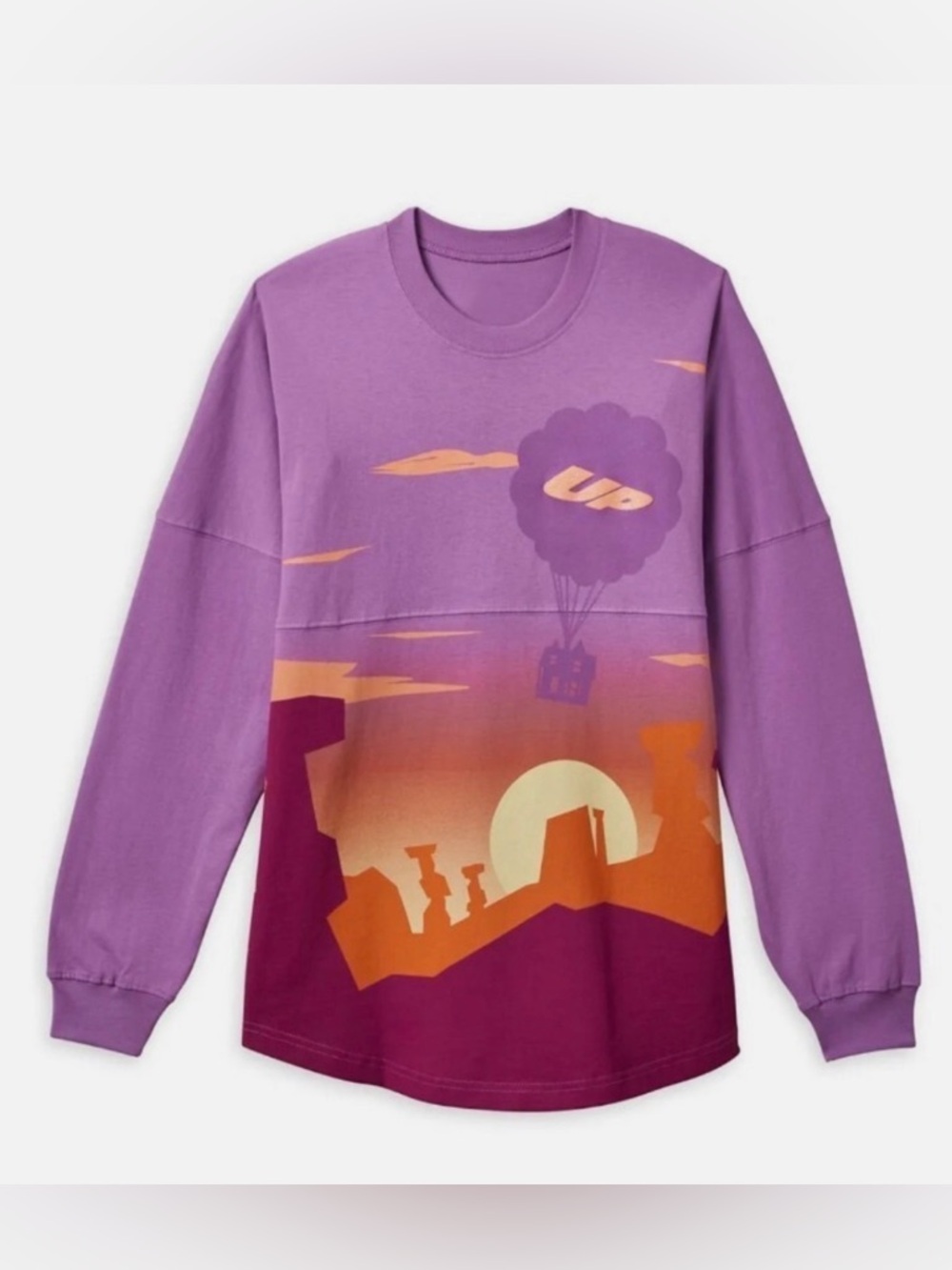 Disney Pixar Up Spirit Jersey Paradise Falls Screen Art Adults Size Small - Picture 2 of 3